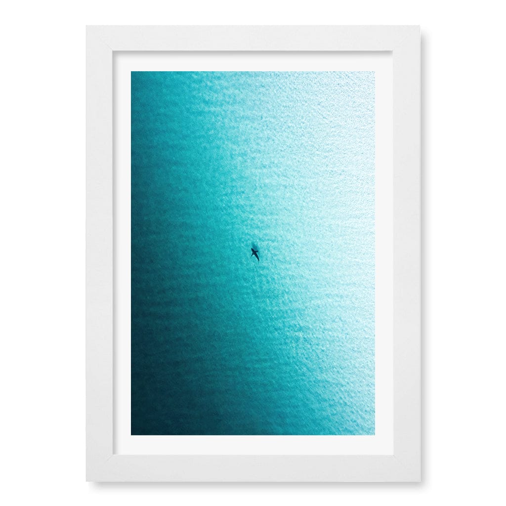 Lone Hunter Wall Art Print A4 (21 x 29.7cm) / Matte White Frame / White Border from our Australian Made Framed Wall Art, Prints & Posters collection by Profile Products (Australia) Pty Ltd