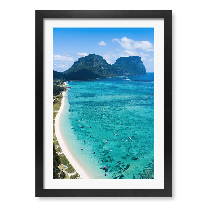 Lord Howe Wall Art Print A3 (29.7 x 42cm) / Matte Black Frame / White Border from our Australian Made Framed Wall Art, Prints & Posters collection by Profile Products (Australia) Pty Ltd