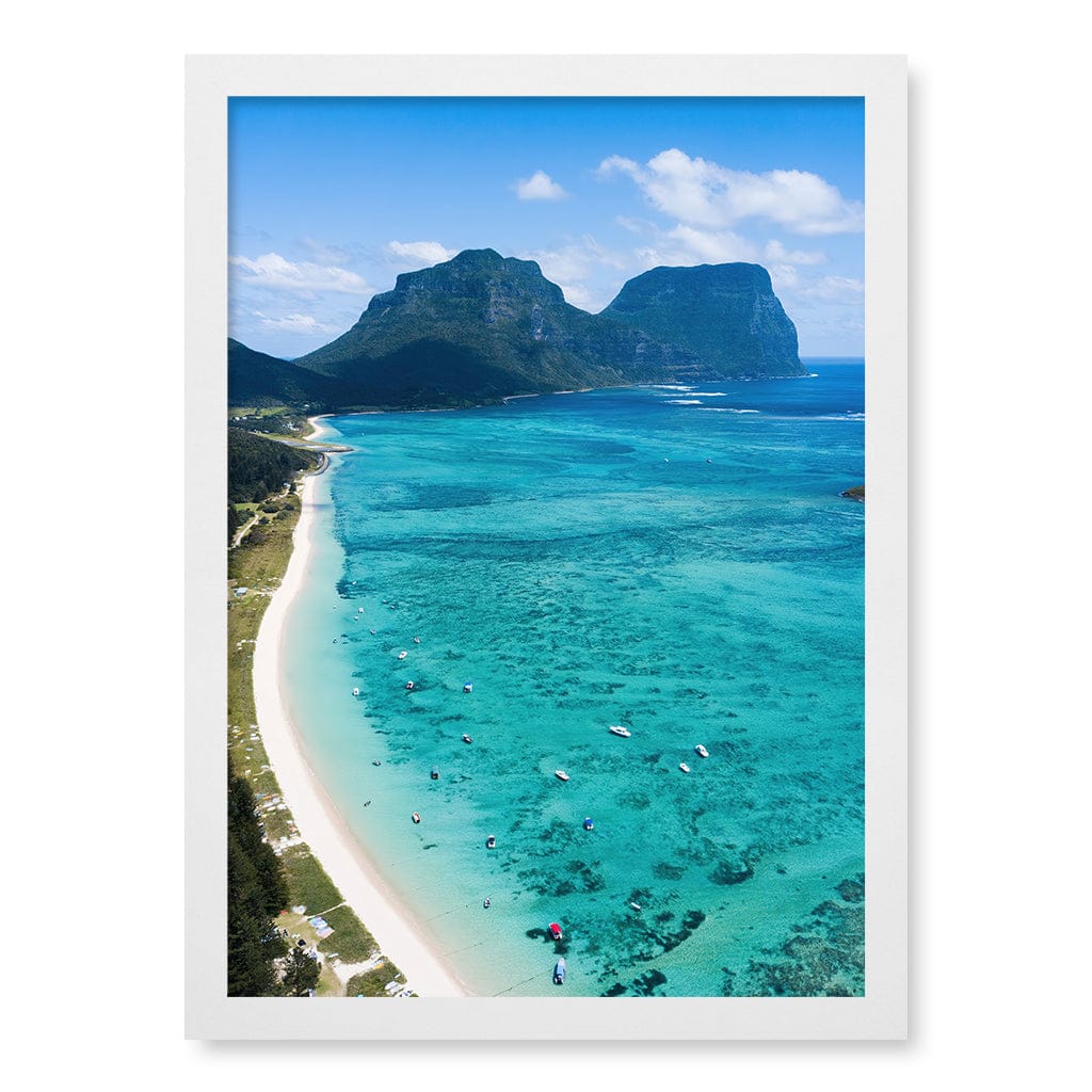 Lord Howe Wall Art Print A3 (29.7 x 42cm) / Matte White Frame / No Border from our Australian Made Framed Wall Art, Prints & Posters collection by Profile Products (Australia) Pty Ltd
