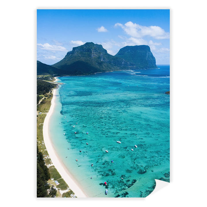 Lord Howe Wall Art Print A4 (21 x 29.7cm) / Print Only / No Border from our Australian Made Framed Wall Art, Prints & Posters collection by Profile Products (Australia) Pty Ltd