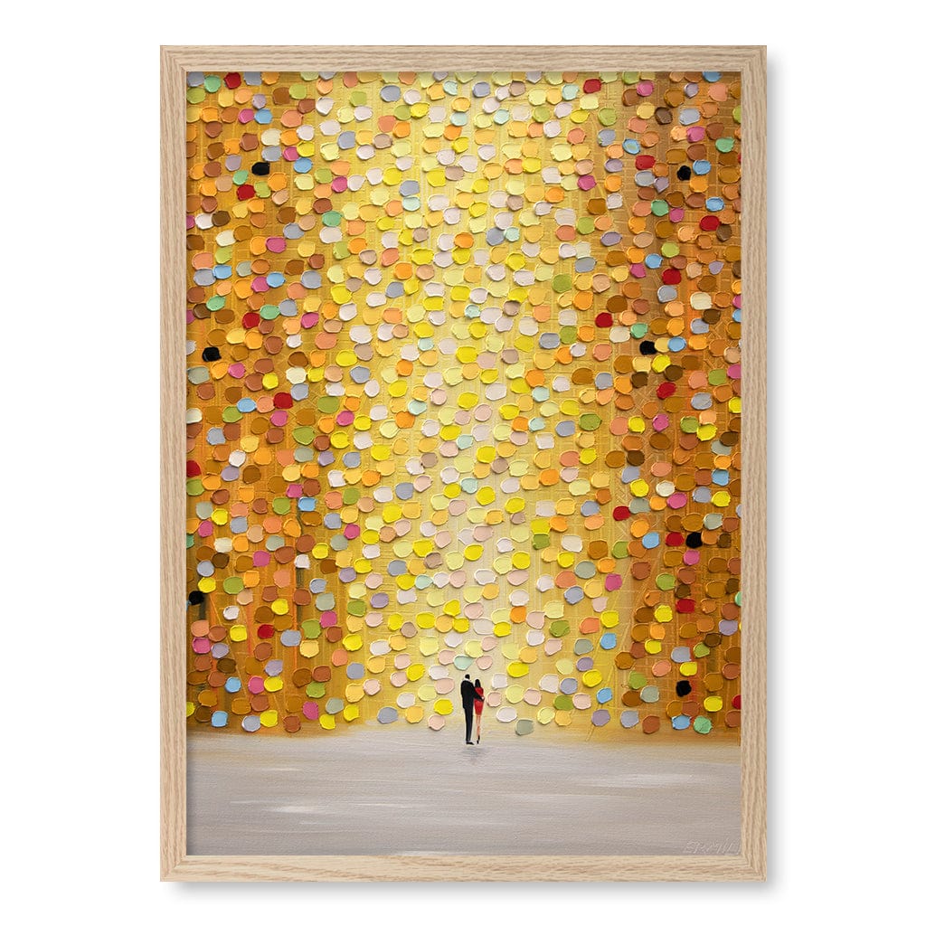 Love Me Modern Wall Art Print A4 (21 x 29.7cm) / Natural Oak Frame / No Border from our Australian Made Framed Wall Art, Prints & Posters collection by Profile Products (Australia) Pty Ltd