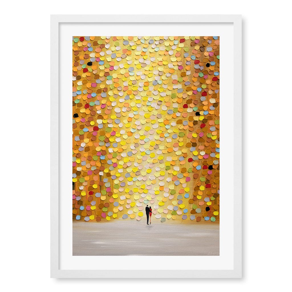 Love Me Wall Art Print A2 (42 x 59.4cm) / Matte White Frame / White Border from our Australian Made Wall Art collection by Profile Australia