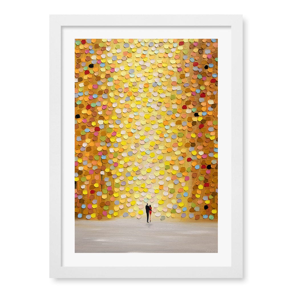 Love Me Wall Art Print A3 (29.7 x 42cm) / Matte White Frame / White Border from our Australian Made Wall Art collection by Profile Australia
