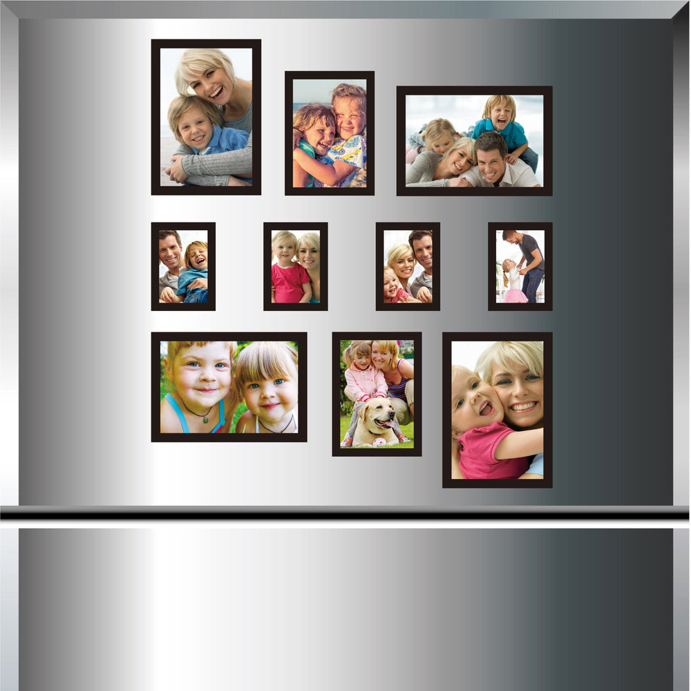 Magnetic Fridge Frames 10 Piece Photo Frames Set from our Acrylic & Novelty Frames collection by Profile Products Australia