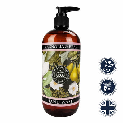 Magnolia & Pear Hand Wash - Kew Gardens Collection from our Liquid Hand & Body Soap collection by The English Soap Company