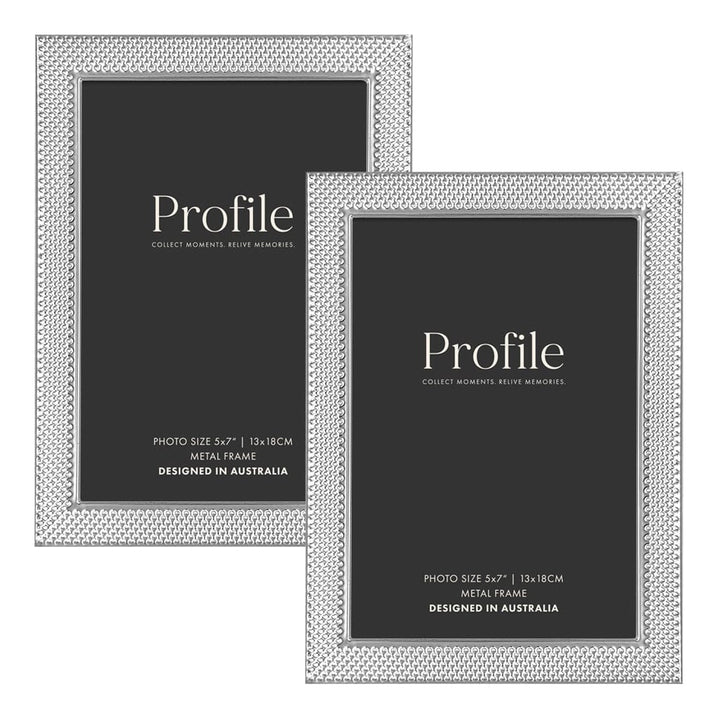 Matrix Silver Metal Frame Value Pack 5x7 (2 pack bundle) from our Metal Photo Frames collection by Profile Products (Australia) Pty Ltd