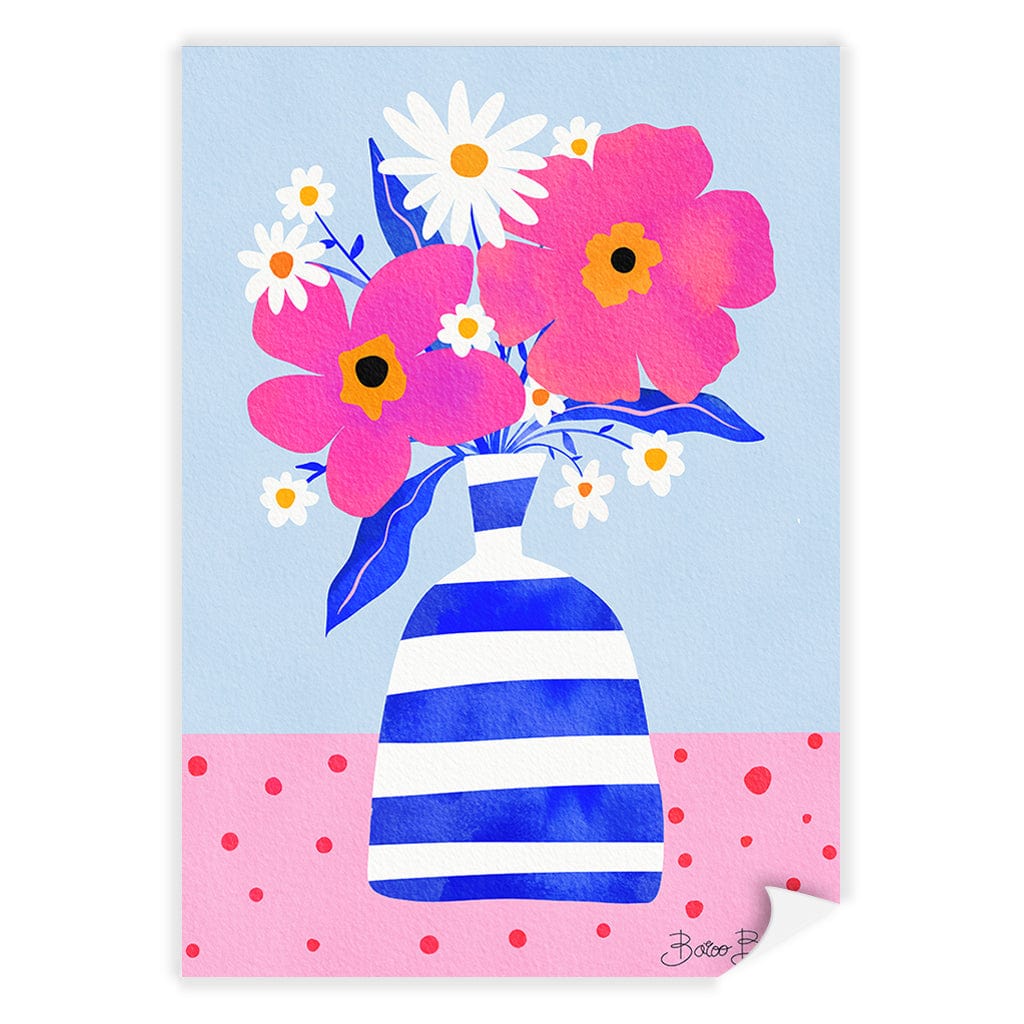 Maximalist Flowers Modern Wall Art Print by Baroo Bloom A4 (21 x 29.7cm) / Print Only / No Border from our Australian Made Framed Wall Art, Prints & Posters collection by Profile Products (Australia) Pty Ltd