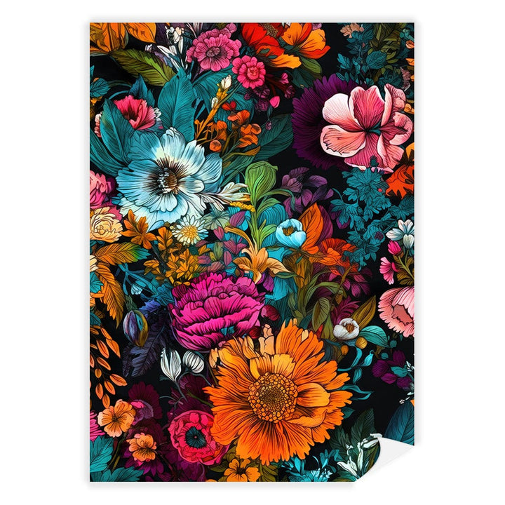 Meadow Flowers 6 Modern Wall Art Print A4 (21 x 29.7cm) / Print Only / No Border from our Australian Made Framed Wall Art, Prints & Posters collection by Profile Products (Australia) Pty Ltd