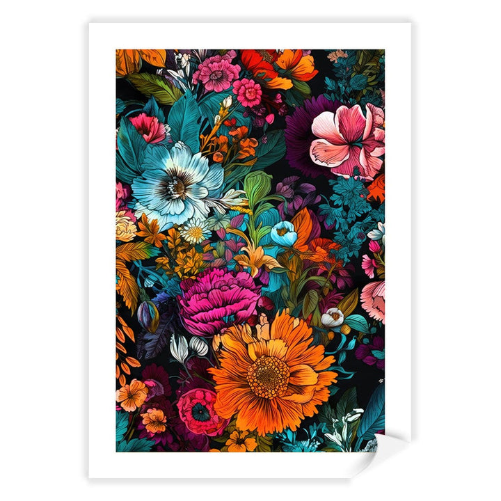 Meadow Flowers 6 Modern Wall Art Print A4 (21 x 29.7cm) / Print Only / White Border from our Australian Made Framed Wall Art, Prints & Posters collection by Profile Products (Australia) Pty Ltd
