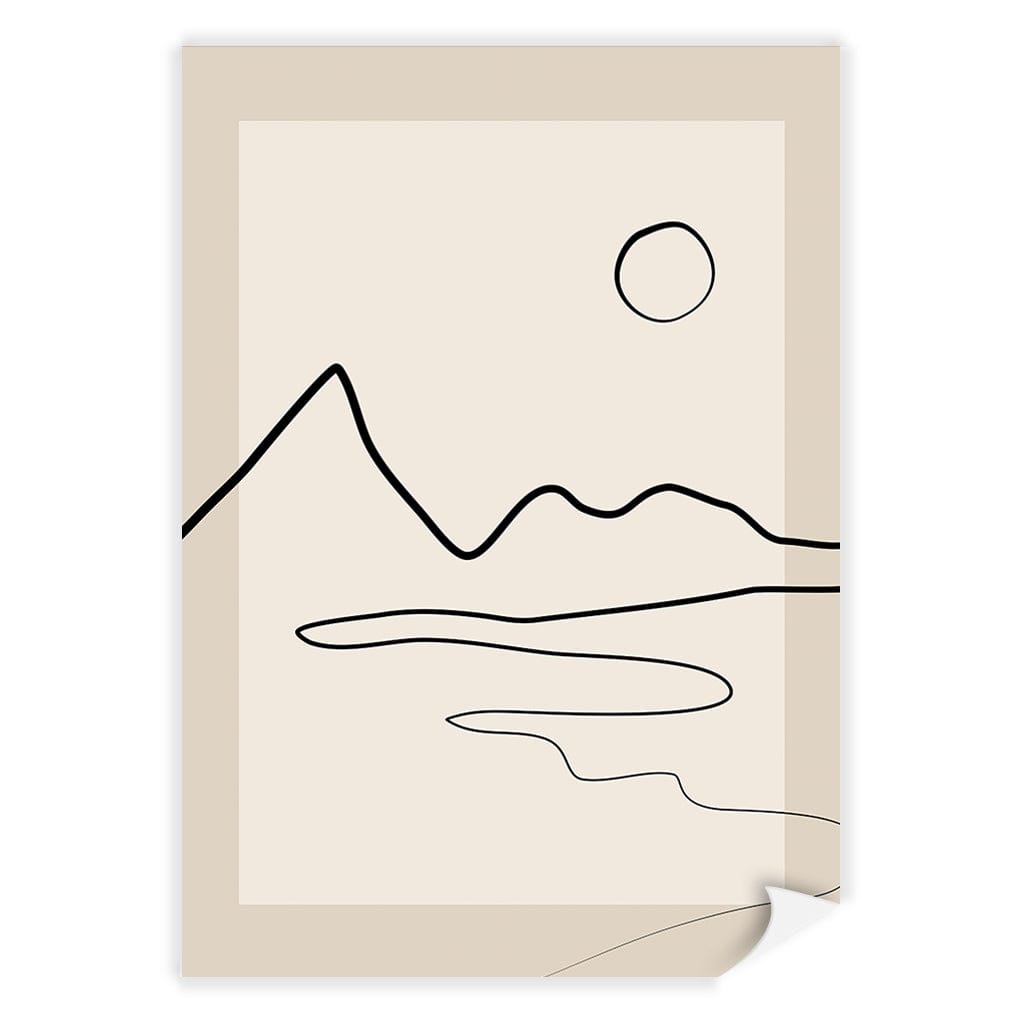 Minimalist Horizon Line Art Print by Elena Ristova A4 (21 x 29.7cm) / Print Only / No Border from our Australian Made Framed Wall Art, Prints &amp; Posters collection by Profile Australia