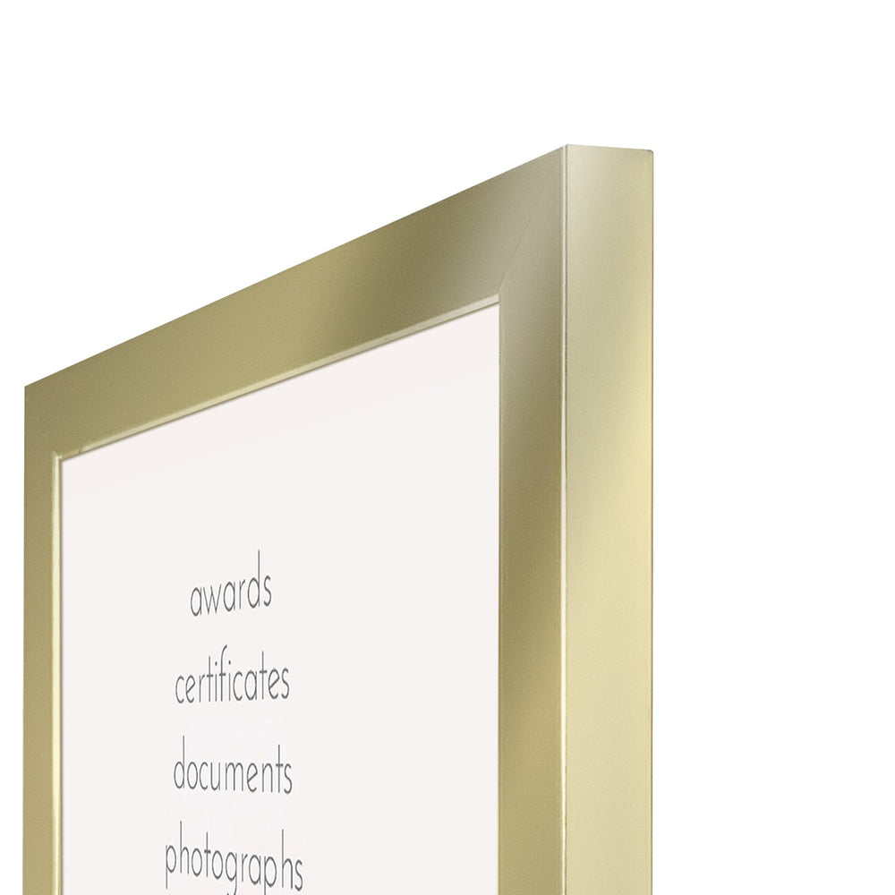 Modern Narrow Gold  A3 Picture Frame to suit A4 image from our Australian Made A3 Picture Frames collection by Profile Products Australia