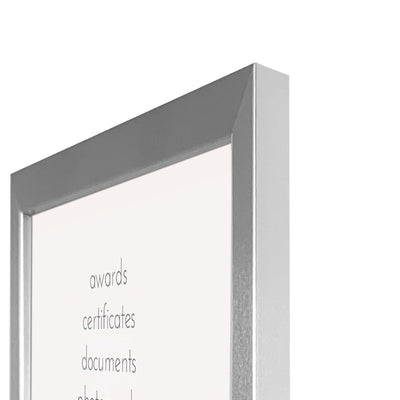 Modern Narrow Silver Certificate Frame from our Australian Made Picture Frames collection by Profile Products Australia