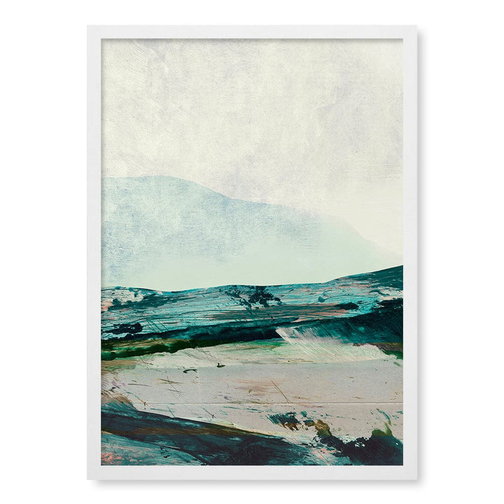 Mountains Abstract Wall Art Print by Dan Hobday A4 (21 x 29.7cm) / Matte White Frame / No Border from our Australian Made Framed Wall Art, Prints & Posters collection by Profile Products (Australia) Pty Ltd