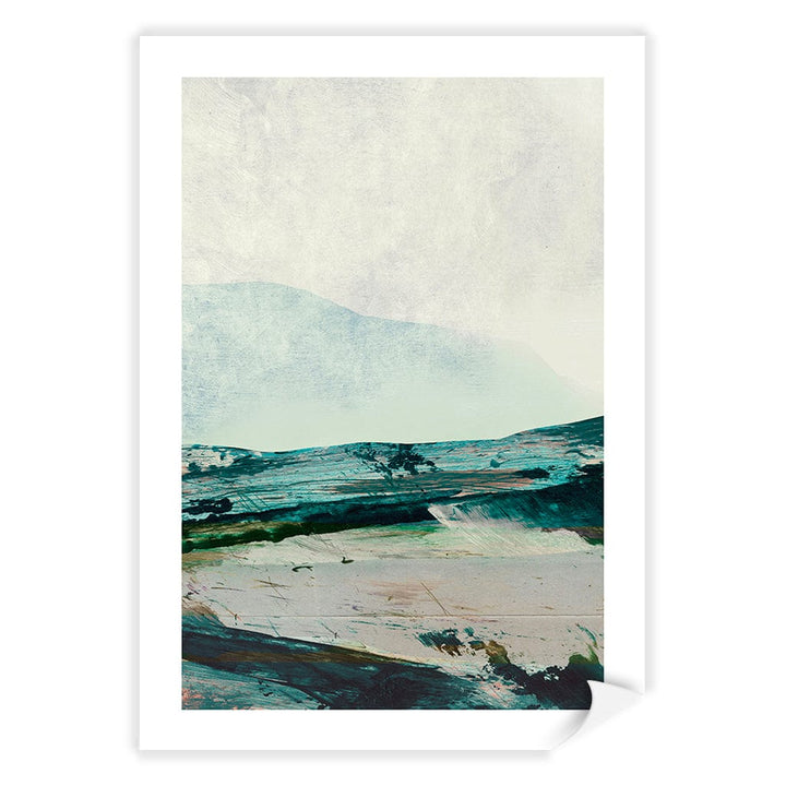 Mountains Abstract Wall Art Print by Dan Hobday A4 (21 x 29.7cm) / Print Only / White Border from our Australian Made Framed Wall Art, Prints & Posters collection by Profile Products (Australia) Pty Ltd
