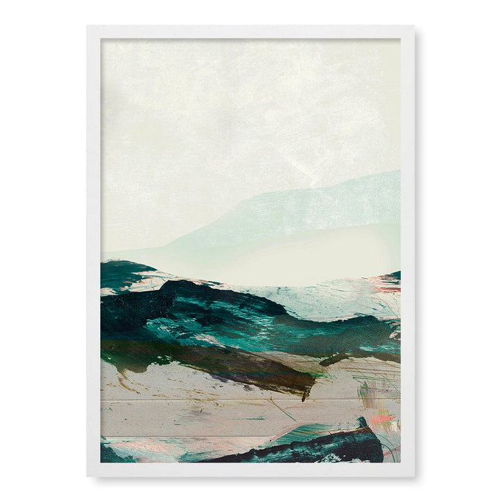 Mountains No2 Abstract Wall Art Print by Dan Hobday A4 (21 x 29.7cm) / Matte White Frame / No Border from our Australian Made Framed Wall Art, Prints & Posters collection by Profile Products (Australia) Pty Ltd