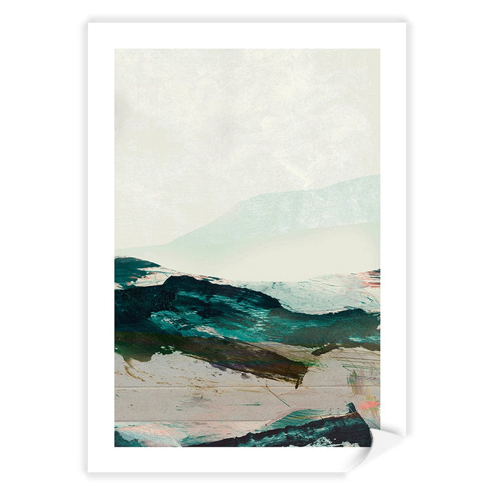 Mountains No2 Abstract Wall Art Print by Dan Hobday A4 (21 x 29.7cm) / Print Only / White Border from our Australian Made Framed Wall Art, Prints & Posters collection by Profile Products (Australia) Pty Ltd