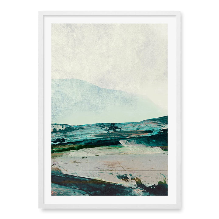 Mountains Wall Art Print A1 (59.4 x 84.1cm) / Matte White Frame / White Border from our Australian Made Wall Art collection by Profile Australia