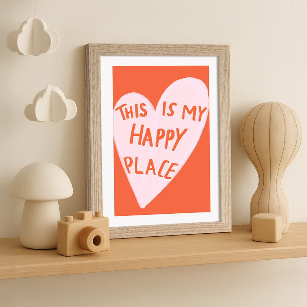My Happy Place Wall Art Print from our Australian Made Framed Wall Art, Prints & Posters collection by Profile Products (Australia) Pty Ltd