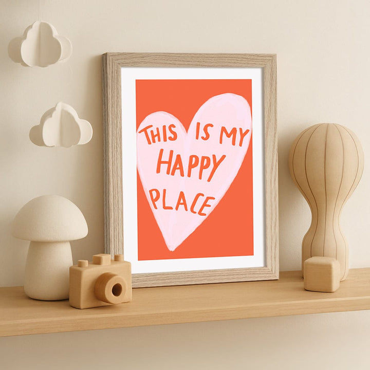 My Happy Place Wall Art Print from our Australian Made Framed Wall Art, Prints & Posters collection by Profile Products (Australia) Pty Ltd