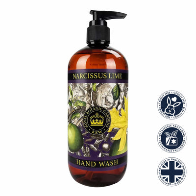 Narcissus Lime Hand Wash - Kew Gardens Collection from our Liquid Hand & Body Soap collection by The English Soap Company