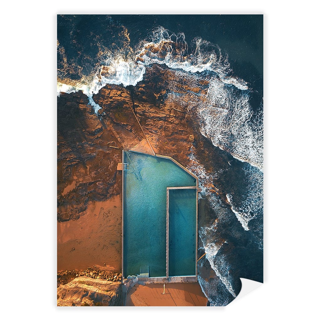 Narrabeen Ocean Pool Wall Art Print A4 (21 x 29.7cm) / Print Only / No Border from our Australian Made Framed Wall Art, Prints & Posters collection by Profile Products (Australia) Pty Ltd