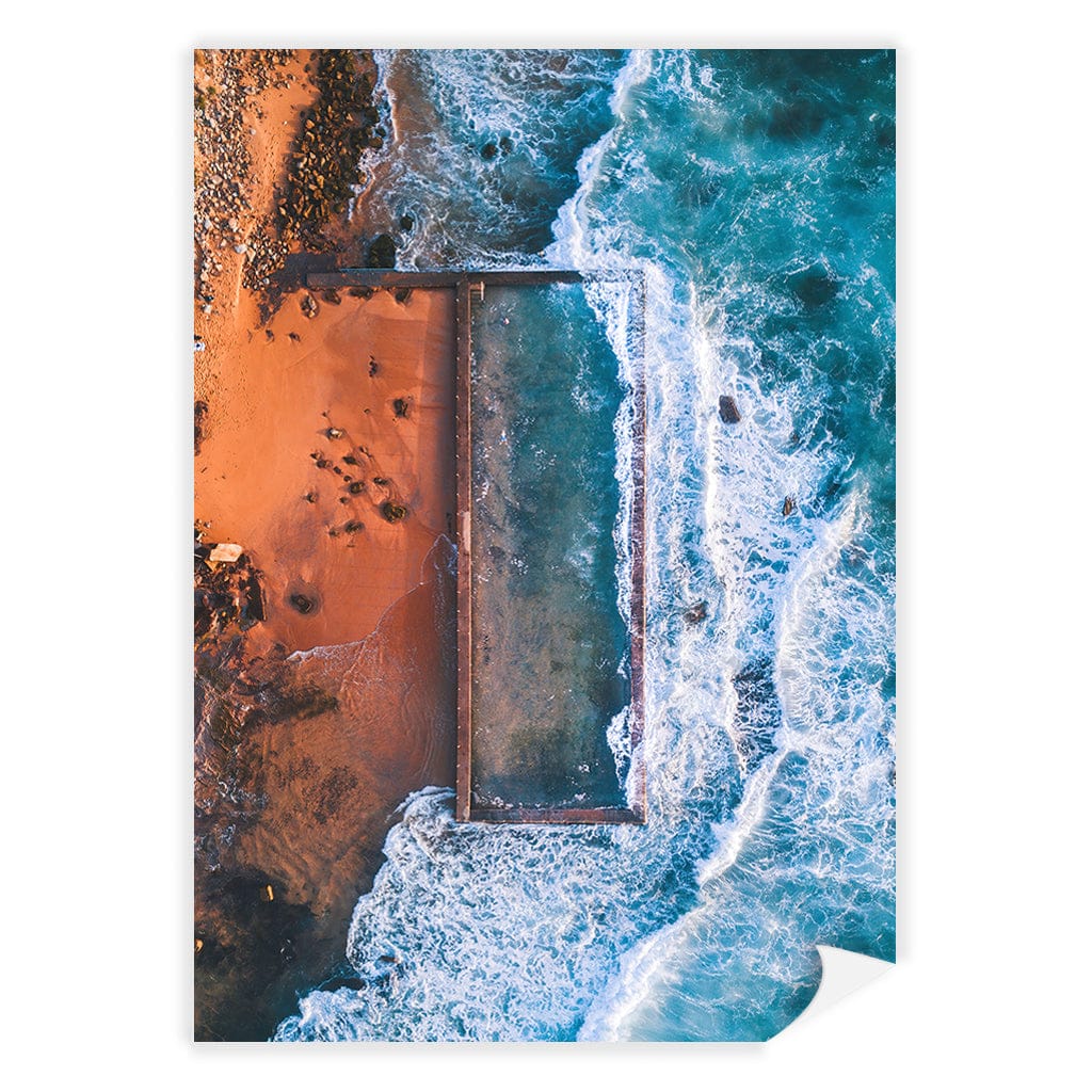 Newport Ocean Pool Wall Art Print A4 (21 x 29.7cm) / Print Only / No Border from our Australian Made Framed Wall Art, Prints & Posters collection by Profile Products (Australia) Pty Ltd