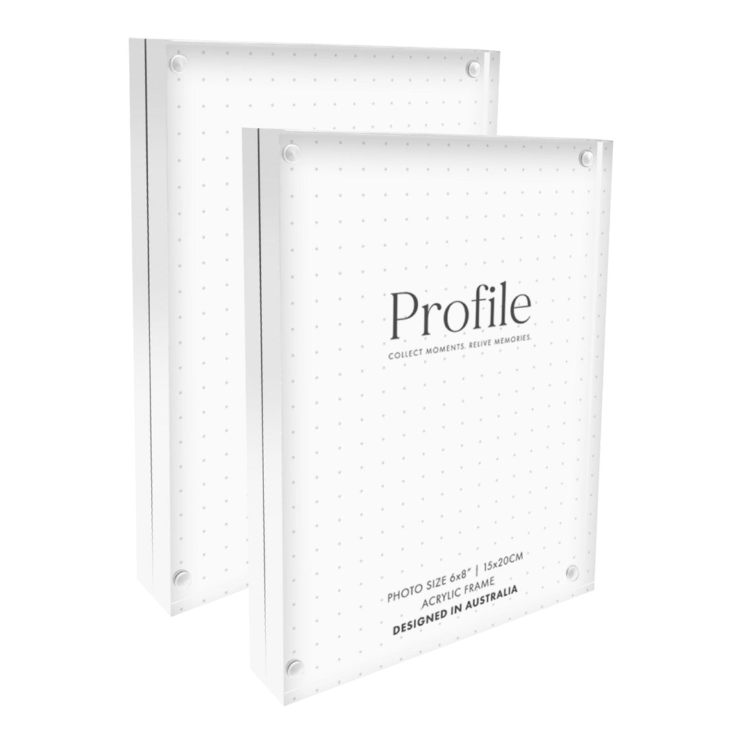 Newtown Acrylic Photo Block Set 6x8in - Pack of 2 from our Acrylic Display Frames collection by Profile Products (Australia) Pty Ltd