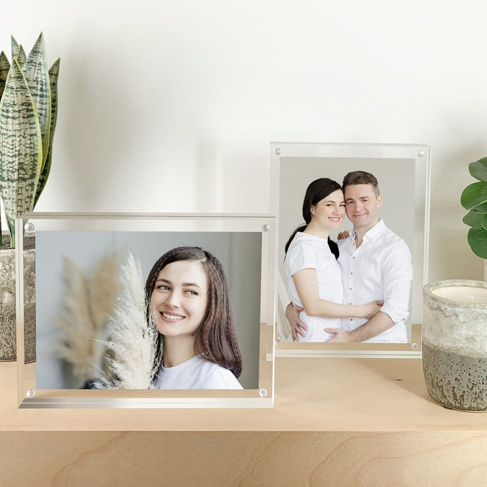 Newtown Acrylic Photo Block Set 6x8in - Pack of 2 from our Acrylic Display Frames collection by Profile Products (Australia) Pty Ltd