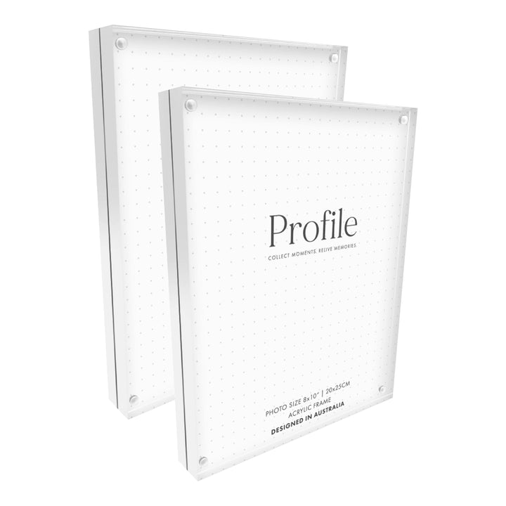 Newtown Acrylic Photo Block Set 8x10in - Pack of 2 from our Acrylic Display Frames collection by Profile Products (Australia) Pty Ltd