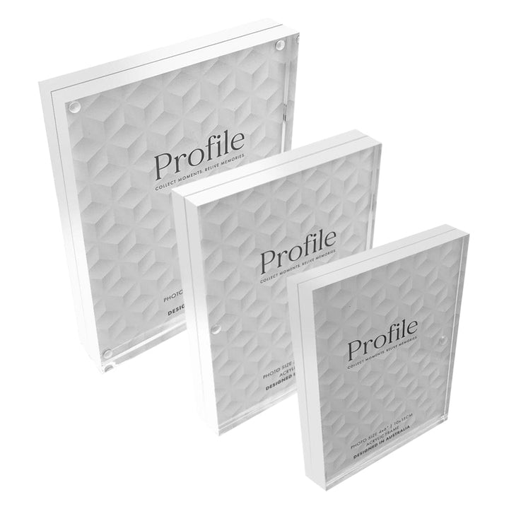 Newtown Acrylic Photo Display Frame Set - Pack of 3 from our Acrylic Display Frames collection by Profile Products Australia