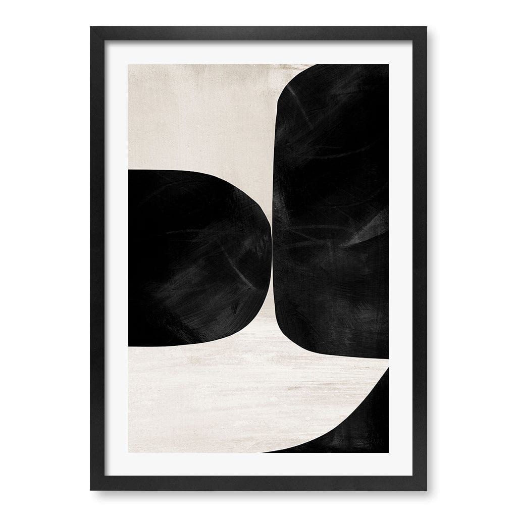 Night No2 Abstract Wall Art Print by Dan Hobday A4 (21 x 29.7cm) / Matte Black Frame / White Border from our Australian Made Framed Wall Art, Prints & Posters collection by Profile Products (Australia) Pty Ltd