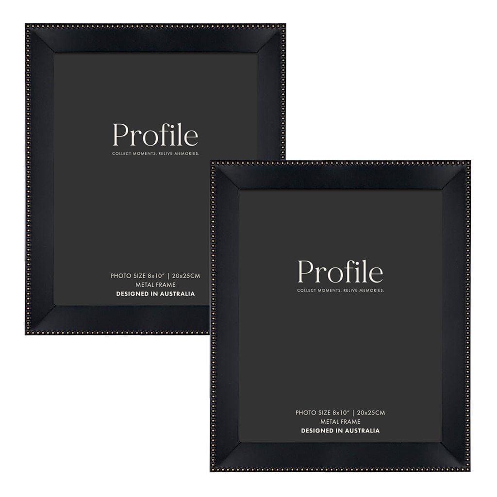 Noble Black Metal Frame Value Pack 8x10 (2 pack bundle) from our Metal Photo Frames collection by Profile Products (Australia) Pty Ltd