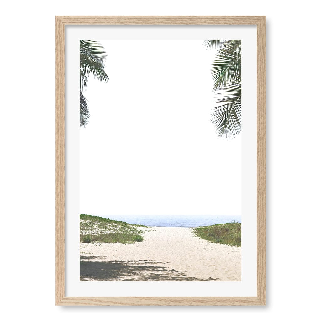 Ocean Escape Wall Art Print A2 (42 x 59.4cm) / Natural Oak Frame / White Border from our Australian Made Framed Wall Art, Prints & Posters collection by Profile Products (Australia) Pty Ltd