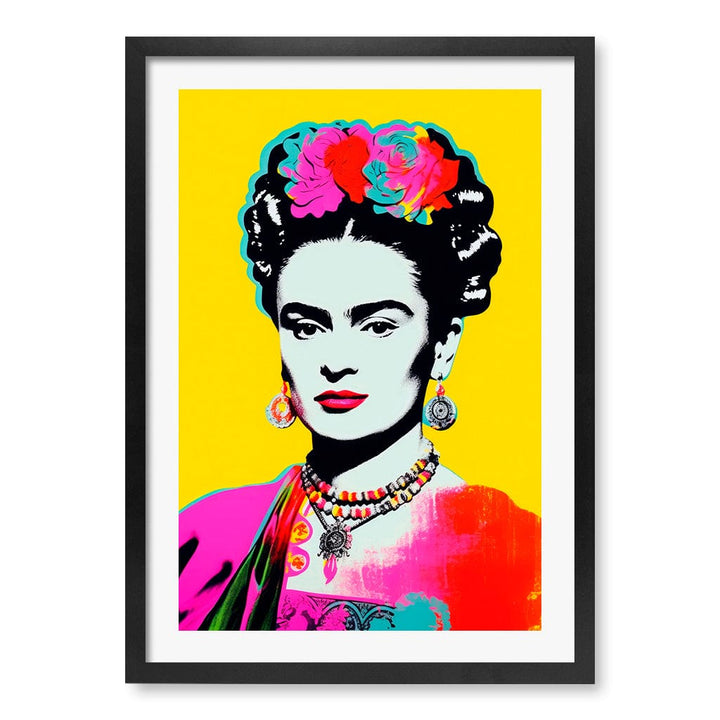 Oh Frids No 2 Modern Wall Art Print A4 (21 x 29.7cm) / Matte Black Frame / White Border from our Australian Made Framed Wall Art, Prints & Posters collection by Profile Products (Australia) Pty Ltd