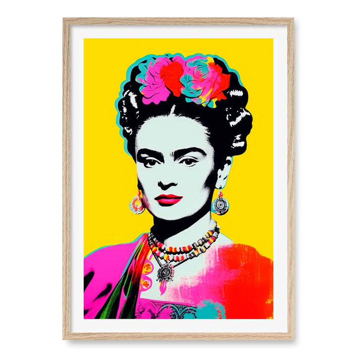 Oh Frids No 2 Wall Art Print A1 (59.4 x 84.1cm) / Natural Oak Frame / White Border from our Australian Made Wall Art collection by Profile Australia