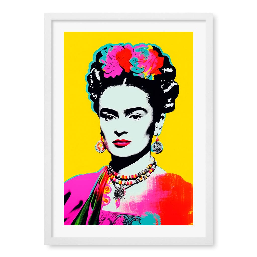 Oh Frids No 2 Wall Art Print A2 (42 x 59.4cm) / Matte White Frame / White Border from our Australian Made Wall Art collection by Profile Australia