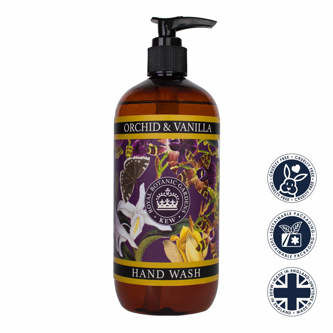 Orchid & Vanilla Hand Wash - Kew Gardens Collection from our Liquid Hand & Body Soap collection by The English Soap Company