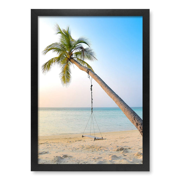 Palm Dream Swing Wall Art Print A3 (29.7 x 42cm) / Matte Black Frame / No Border from our Australian Made Framed Wall Art, Prints & Posters collection by Profile Products (Australia) Pty Ltd