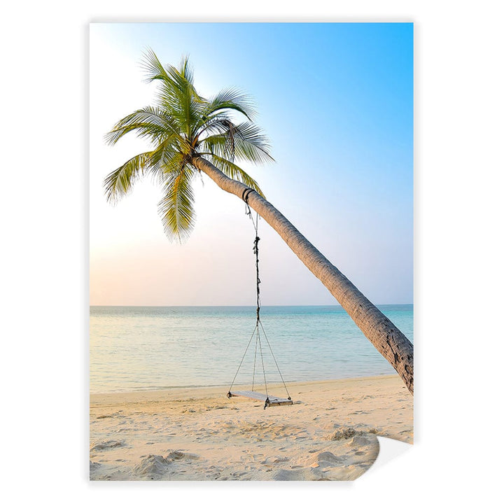 Palm Dream Swing Wall Art Print A4 (21 x 29.7cm) / Print Only / No Border from our Australian Made Framed Wall Art, Prints & Posters collection by Profile Products (Australia) Pty Ltd