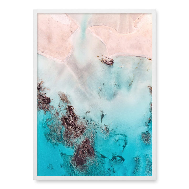 Pastel Pink Sands Wall Art Print A1 (59.4 x 84.1cm) / Matte White Frame / No Border from our Australian Made Framed Wall Art, Prints & Posters collection by Profile Products (Australia) Pty Ltd