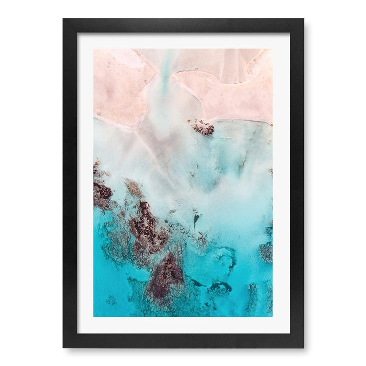 Pastel Pink Sands Wall Art Print A3 (29.7 x 42cm) / Matte Black Frame / White Border from our Australian Made Framed Wall Art, Prints & Posters collection by Profile Products (Australia) Pty Ltd