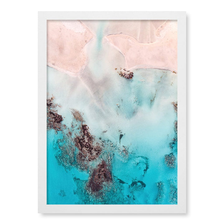 Pastel Pink Sands Wall Art Print A3 (29.7 x 42cm) / Matte White Frame / No Border from our Australian Made Framed Wall Art, Prints & Posters collection by Profile Products (Australia) Pty Ltd