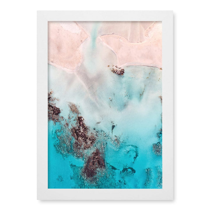 Pastel Pink Sands Wall Art Print A4 (21 x 29.7cm) / Matte White Frame / No Border from our Australian Made Framed Wall Art, Prints & Posters collection by Profile Products (Australia) Pty Ltd