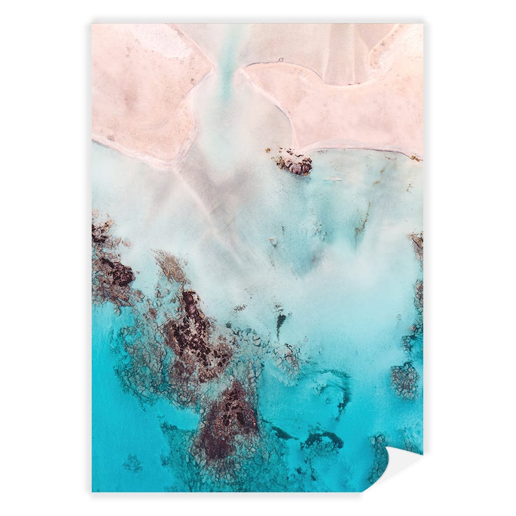 Pastel Pink Sands Wall Art Print A4 (21 x 29.7cm) / Print Only / No Border from our Australian Made Framed Wall Art, Prints & Posters collection by Profile Products (Australia) Pty Ltd