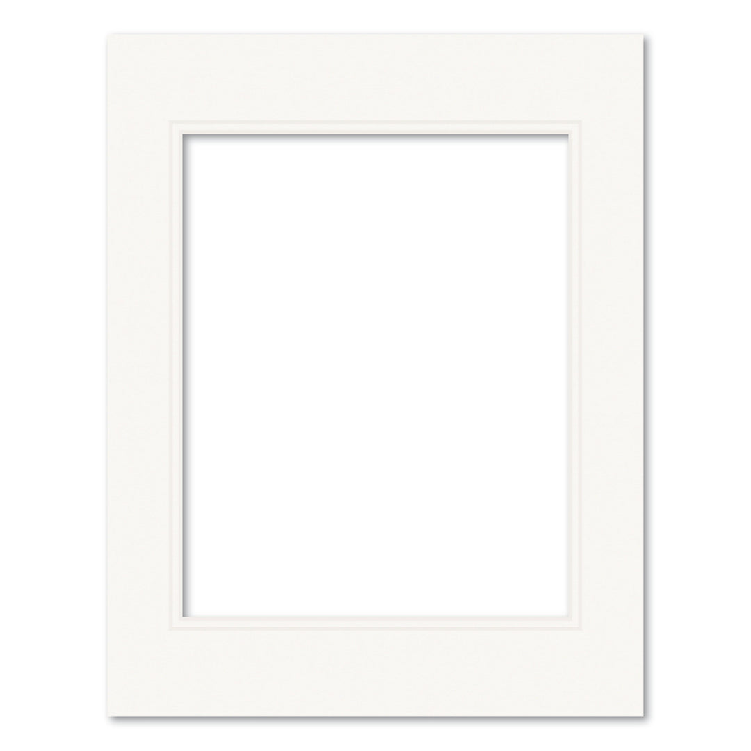 Photo Mat Board Kit - Ice White Double Mat (10 Pack) 11x14in (27.9x35.5cm) to suit 8x10in (20x25cm) image from our Mat Boards collection by Profile Products (Australia) Pty Ltd