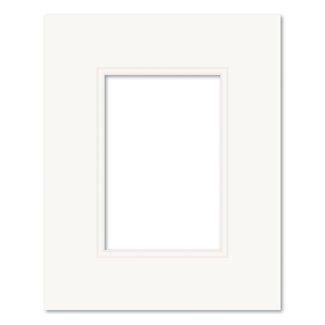 Photo Mat Board Kit - Ice White Double Mat (10 Pack) 8x10in (20.3x25.4cm) to suit 4x6in (10x15cm) from our Mat Boards collection by Profile Products (Australia) Pty Ltd