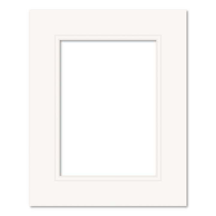 Photo Mat Board Kit - Ice White Double Mat (10 Pack) 8x10in (20.3x25.4cm) to suit 5x7in (13x18cm) from our Mat Boards collection by Profile Products (Australia) Pty Ltd