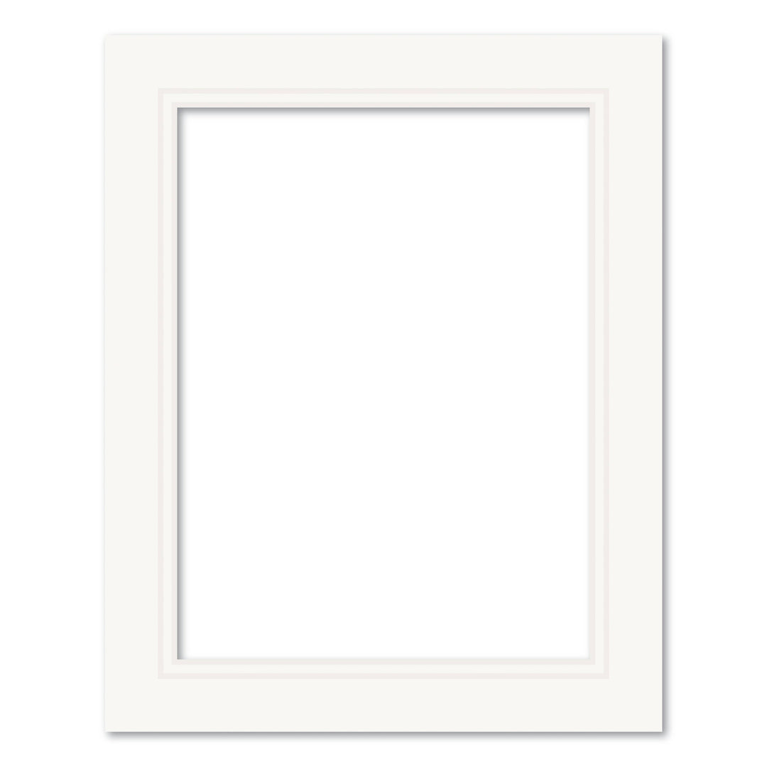 Photo Mat Board Kit - Ice White Double Mat (10 Pack) 8x10in (20.3x25.4cm) to suit 6x8in (15x20cm) from our Mat Boards collection by Profile Products (Australia) Pty Ltd