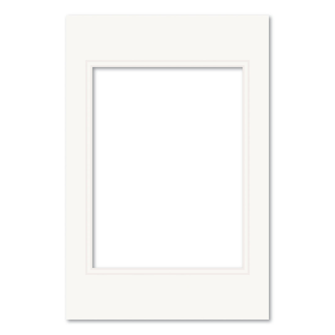 Photo Mat Board Kit - Ice White Double Mat (10 Pack) 8x12in (20.3x30.5cm) to suit 6x8in (15x20cm) image from our Mat Boards collection by Profile Products (Australia) Pty Ltd