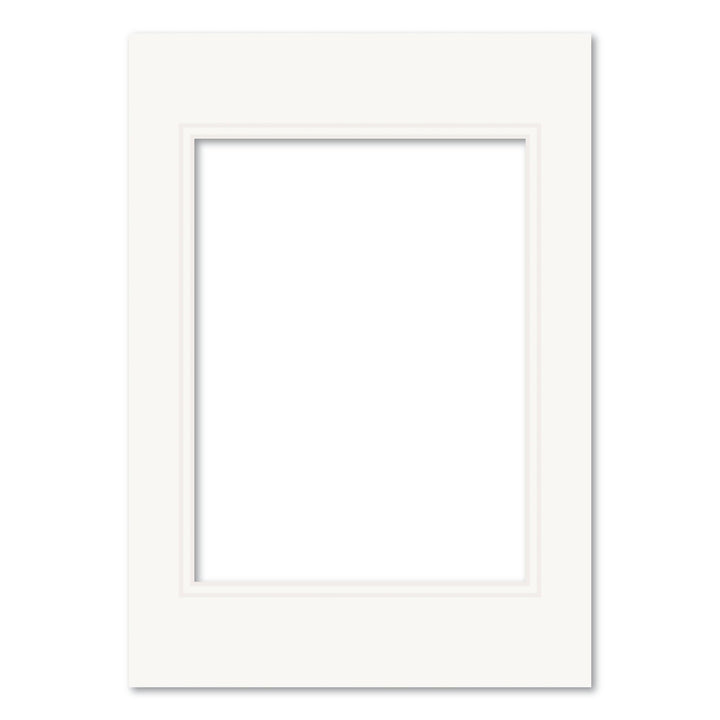 Photo Mat Board Kit - Ice White Double Mat (10 Pack) A4 (21x29.7cm) to suit 6x8 (15x20cm) image from our Mat Boards collection by Profile Products (Australia) Pty Ltd